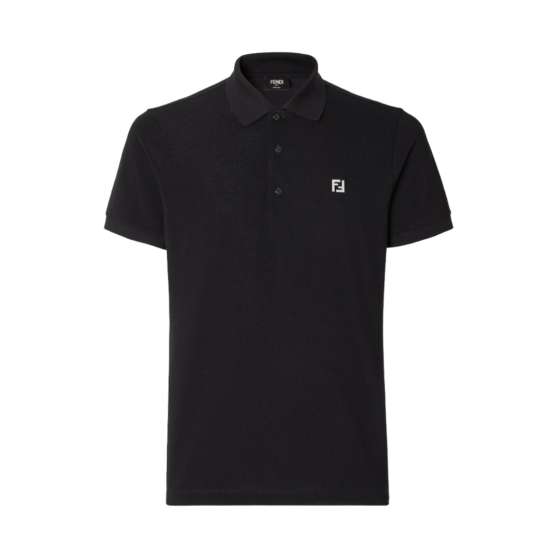 펜디 피케 폴로 셔츠 블랙(Fendi Pique Polo Shirt Black)