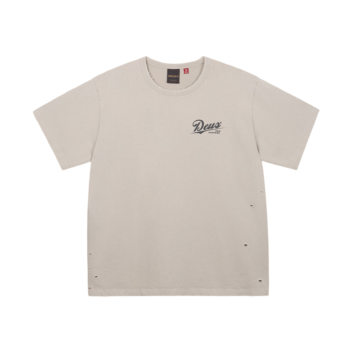 - Deus Ex Machina Damaged Dyed T-Shirt Beige