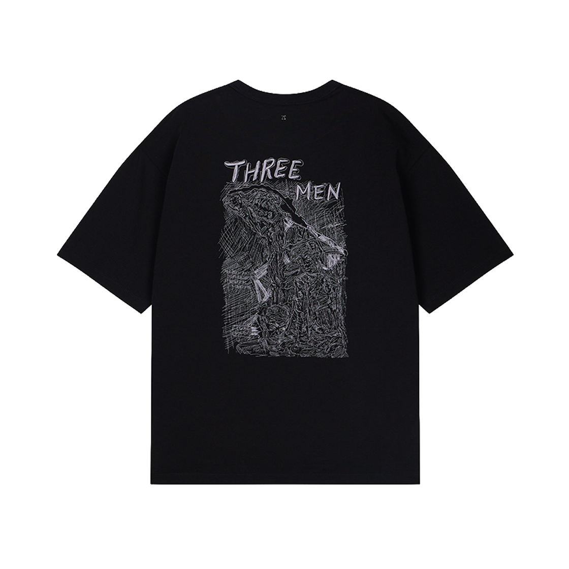 ZI3TS328BK ZIOSONGZIO Egon Schiele Embroidered T-Shirt Black