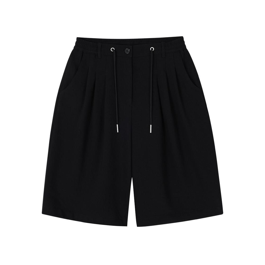 WI3PT304BK (W) SONGZIO Crease Balloon Shorts Black