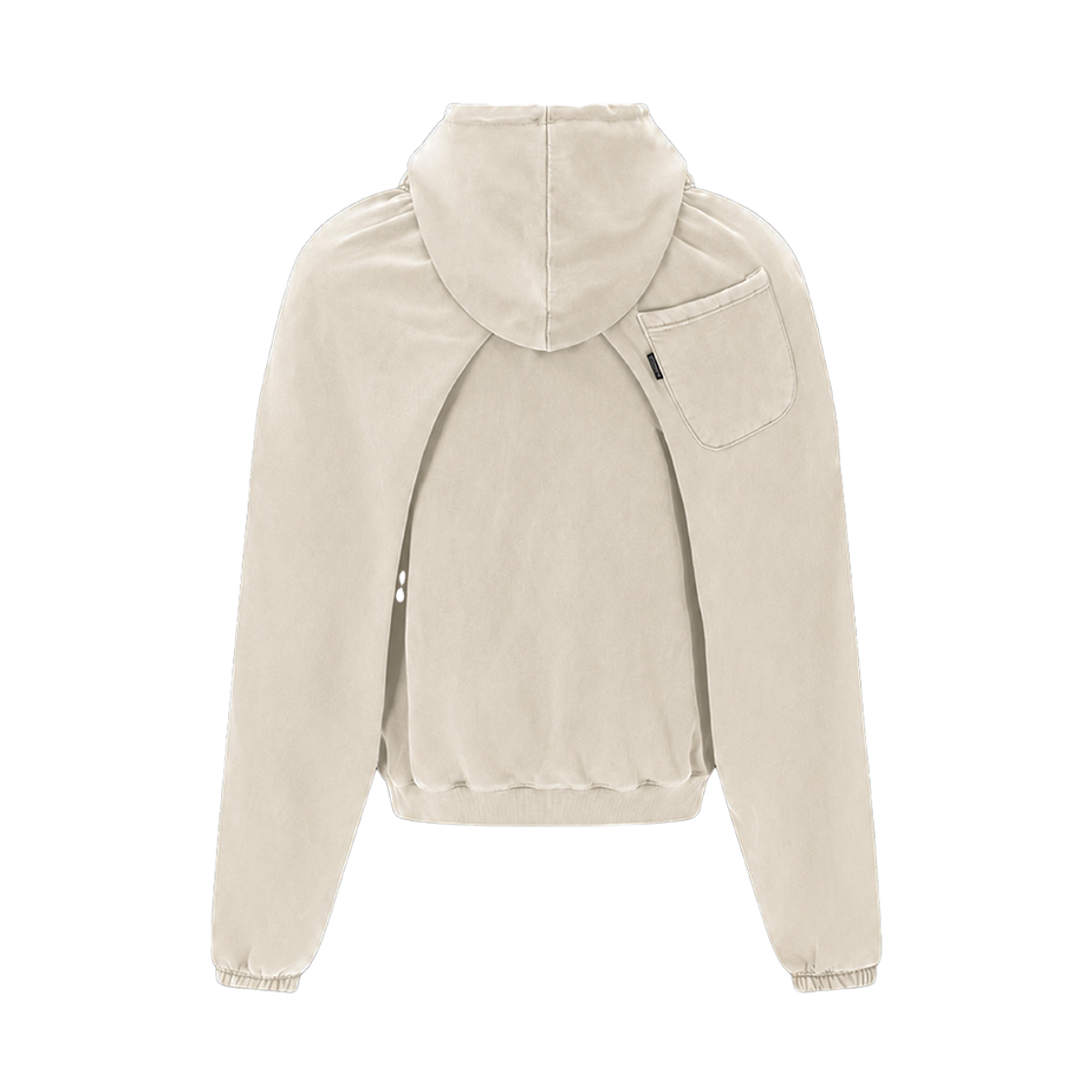 [프리오더] 써저리 팬츠 슬리브스 리메이크 후드 자켓 아이보리([프리오더] Surgery Pants Sleeves Remake Hood Jacket Ivory) - 2