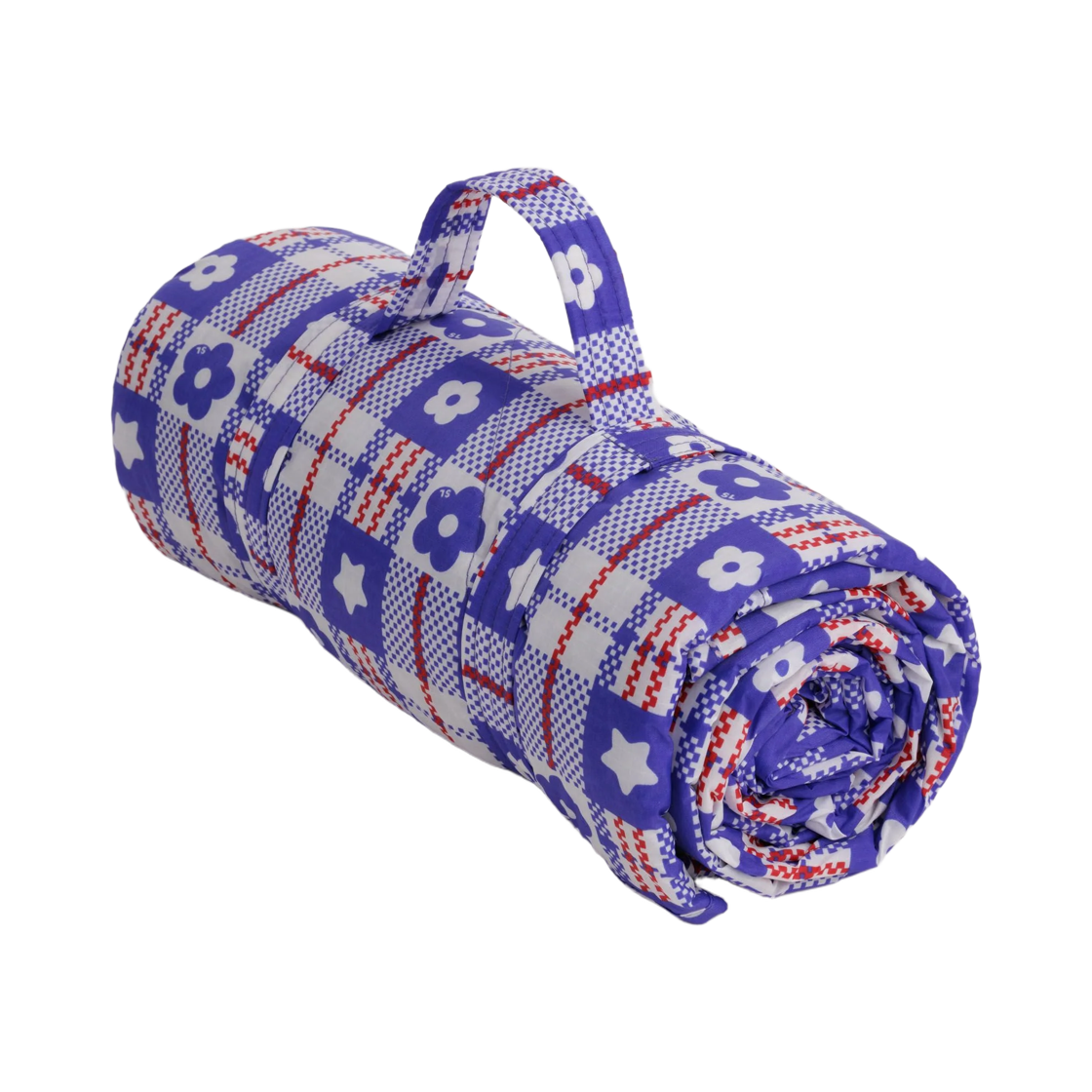 샌디 리앙 x 바쿠 퍼피 피크닉 블랭킷 마켓 플레이드 블루(Sandy Liang x Baggu Puffy Picnic Blanket Market Plaid Blue) - 1