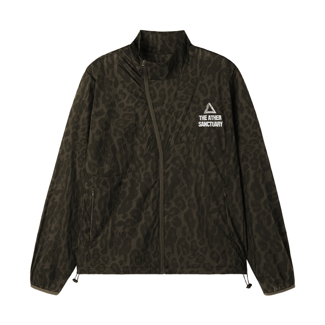 JACKET 003 THE ATHER SANCTUARY Ether Oblique Jacket Leopard Brown