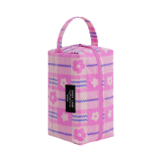 Sandy Liang x Baggu Dopp Kit Market Plaid Pink