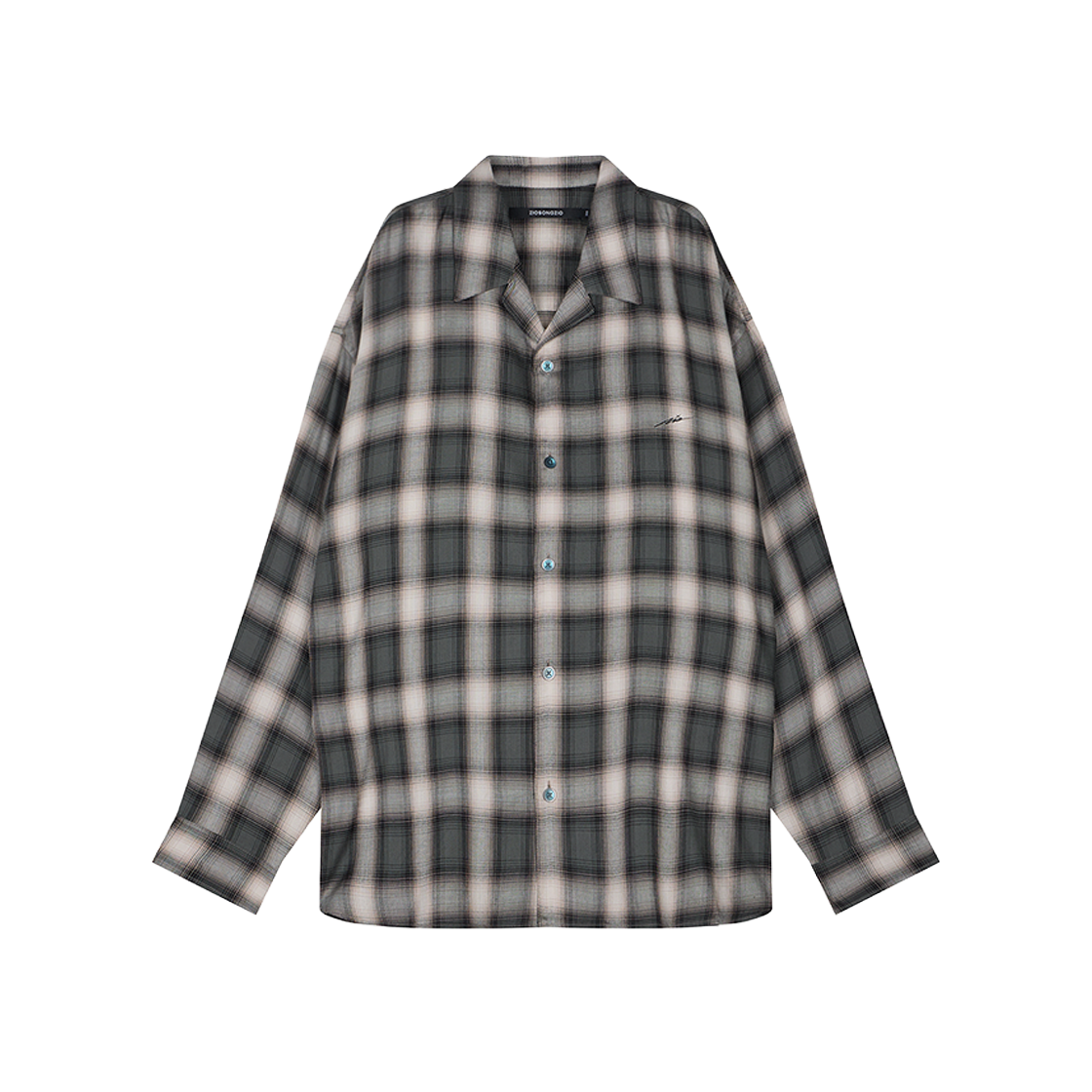 지오송지오 슈비터스 체크 셔츠 카키 ZI2SH208KK(ZIOSONGZIO Schwitters Check Shirt Khaki) - 2
