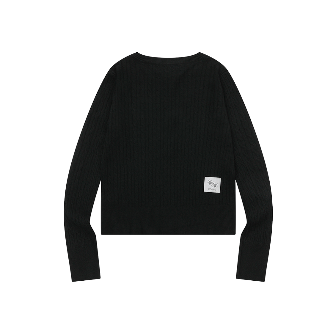 코이리스 에른 라운드넥 케이블 니트 가디건 블랙(Coiris Ern R-Neck Cable Knit Cardigan Black) - 2