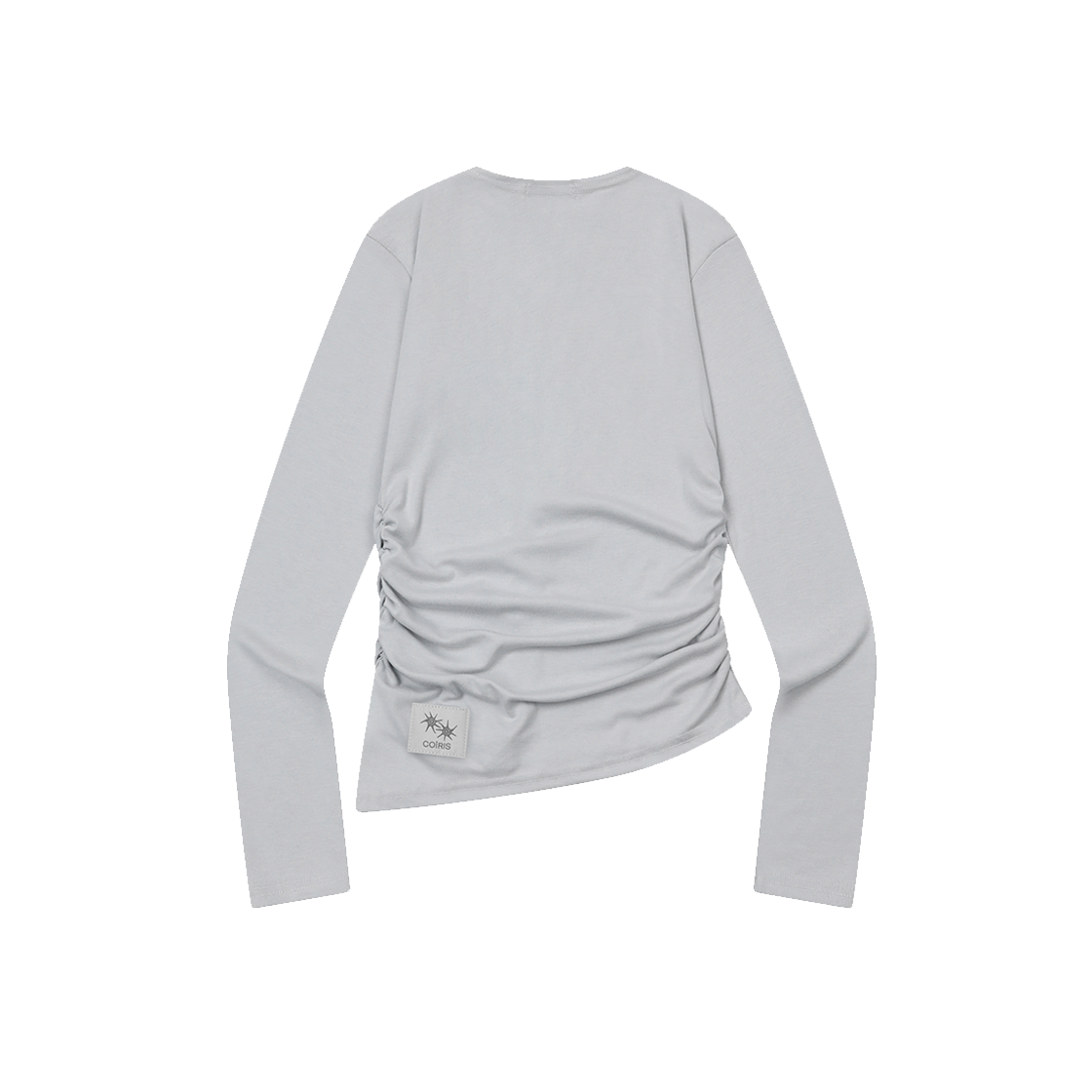 코이리스 유온 셔링 슬림 라운드넥 굴림 가디건 그레이(Coiris Yuon Shirring Slim R-Neck Cardigan Gray) - 2
