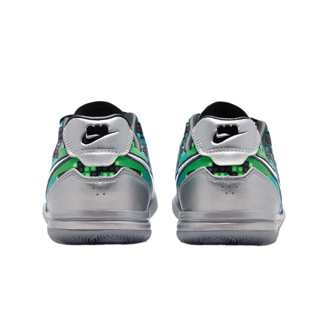 (GS) 나이키 x 레고 스트리트가토 메탈릭 실버 그린 스트라이크((GS) Nike x Lego Streetgato Metallic Silver Green Strike) - 3