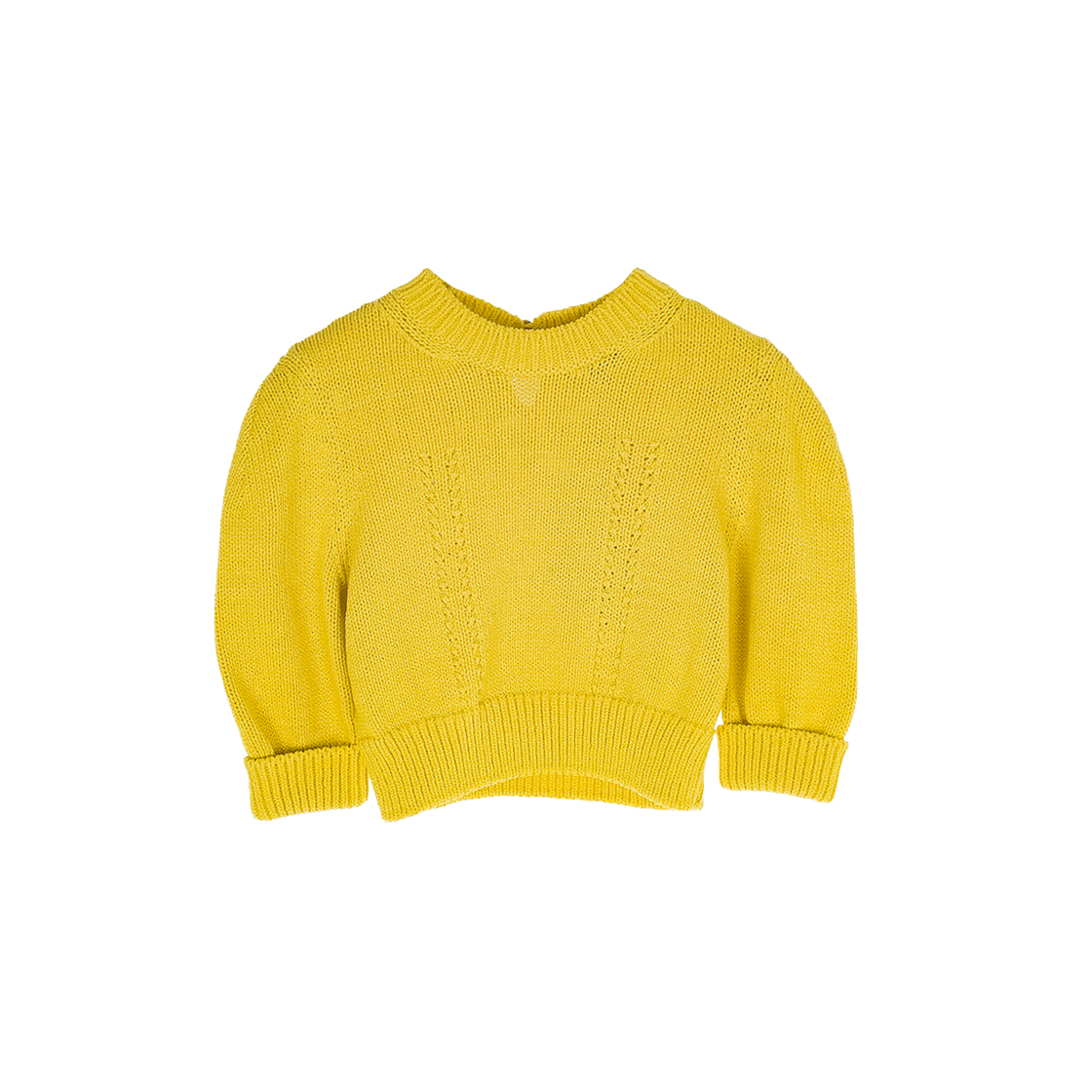 샤넬 22S 크롭 풀오버 36 옐로우 (6ET0949)(Chanel 22S Cropped Pullover Yellow)