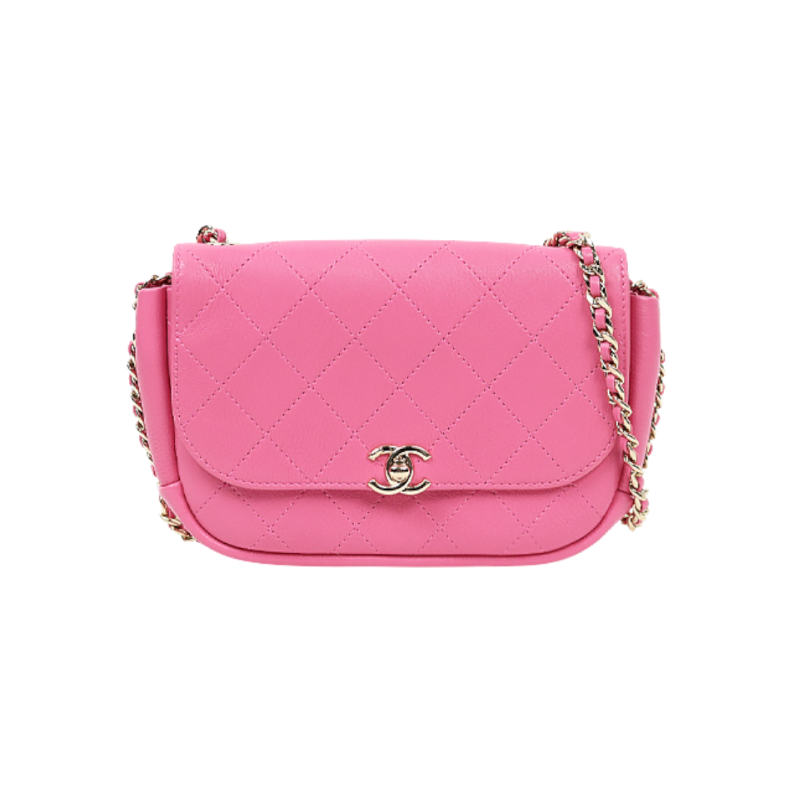 샤넬 핑크 퀼팅 CC 체인 숄더백 C-A59320(Chanel Pink Quilted CC Chain Shoulder Bag C-A59320)