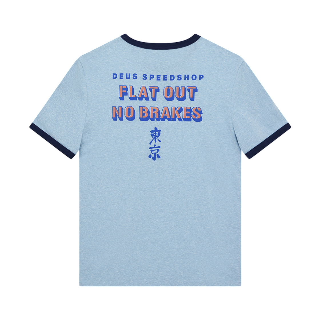 데우스 엑스 마키나 플랫 아웃 티셔츠 블루(Deus Ex Machina Flat Out T-Shirt Blue) - 2