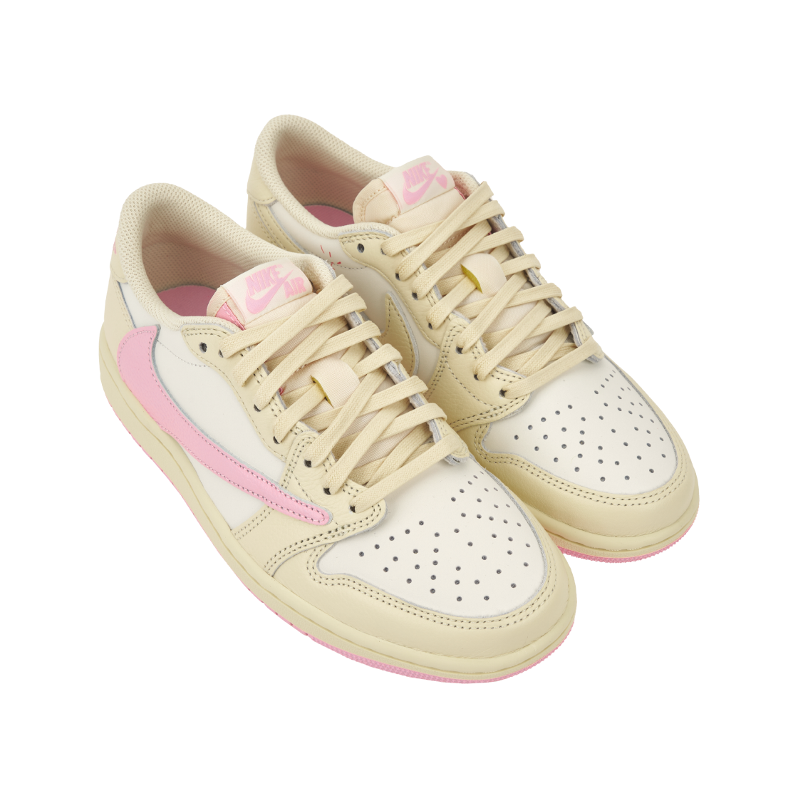 조던 1 x 트래비스 스캇 레트로 로우 OG SP 모슬린 샤이 핑크(Jordan 1 x Travis Scott Retro Low OG SP Muslin Shy Pink) - 4