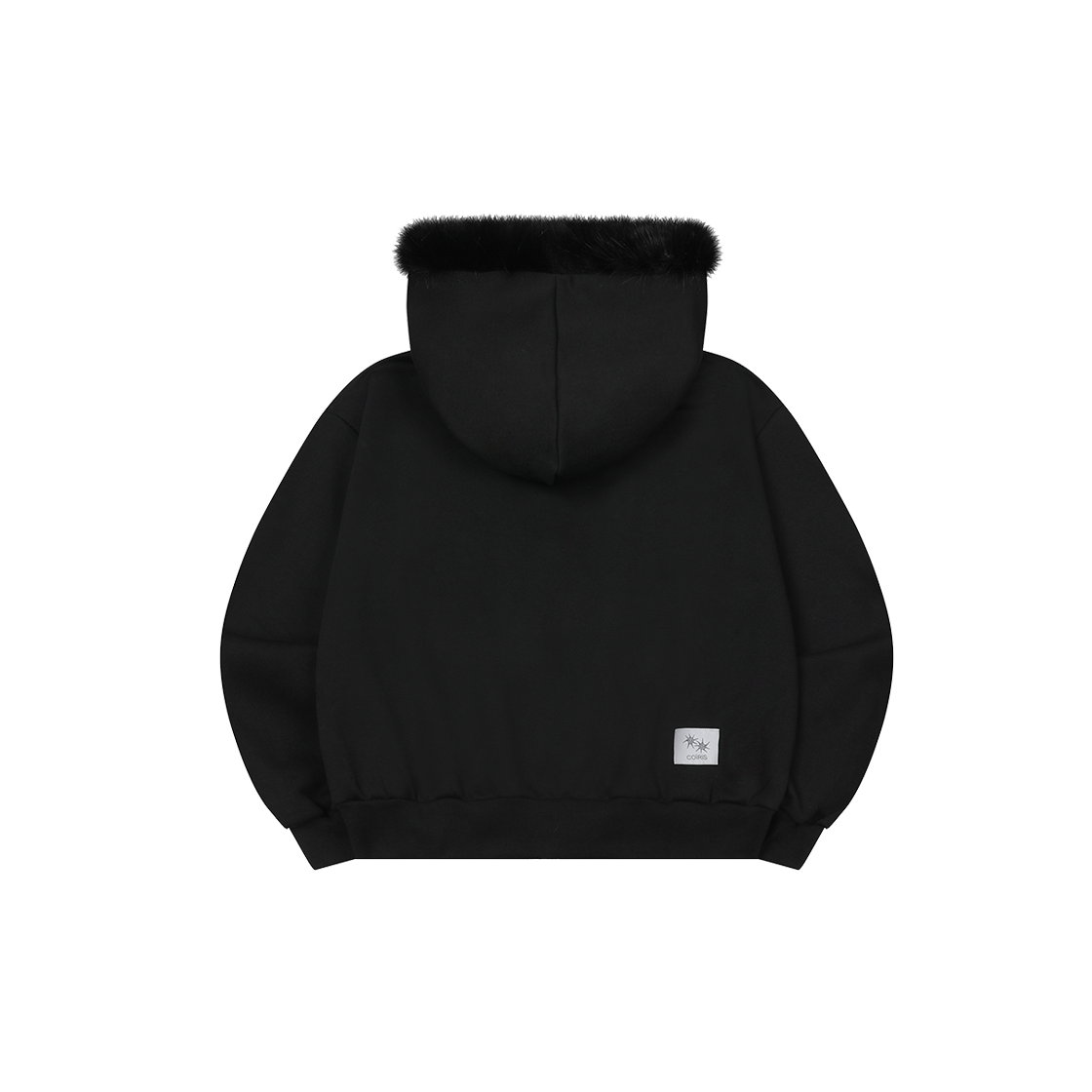 코이리스 소이 투웨이 퍼 후드 집업 블랙(Coiris Soi 2 Way Fur Hood Zip-Up Black) - 2
