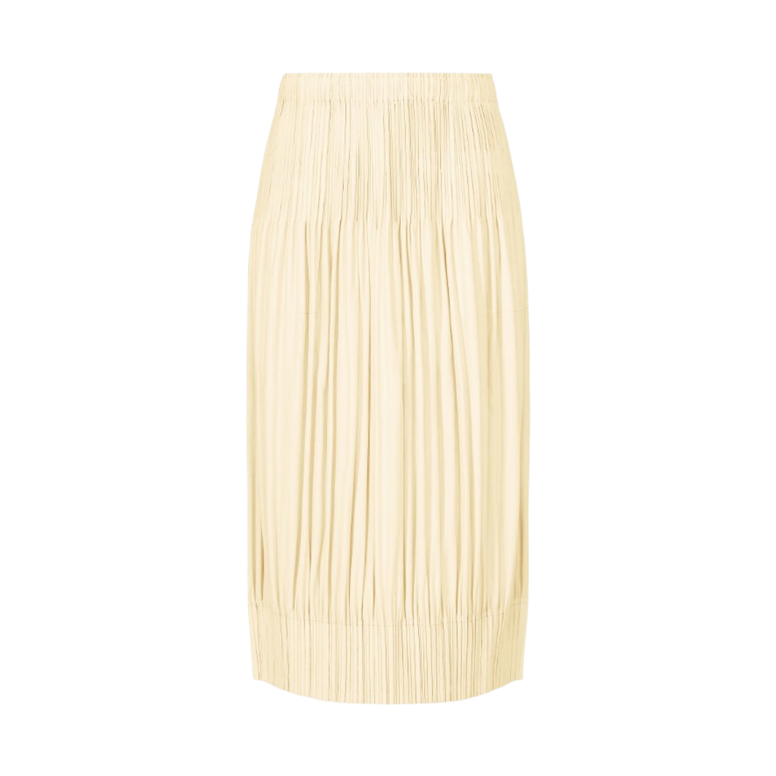 PP61-JG222-02 / PP66-JG222-02 (W) Pleats Please Issey Miyake Opaque Bottoms Skirt Off White