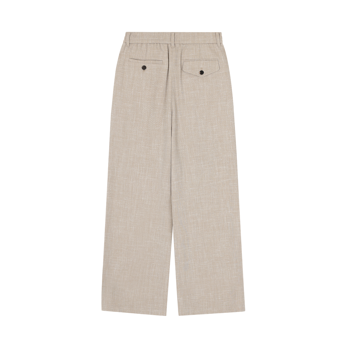 (W) 송지오 세미 플레어 린넨 팬츠 베이지((W) SONGZIO Semi Flare Linen Pants Beige) - 2