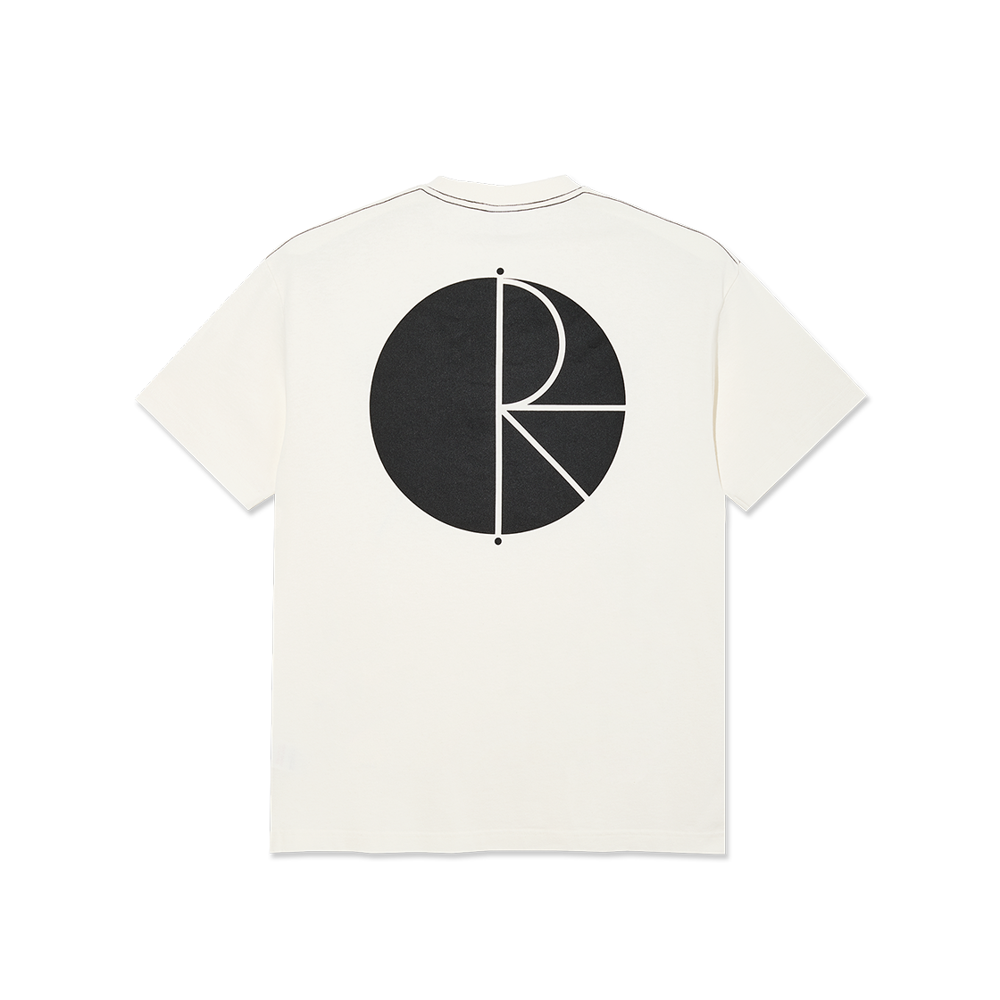P000BLQA Polar Skate Co. Contrast Tee Fill Logo Ivory/Black