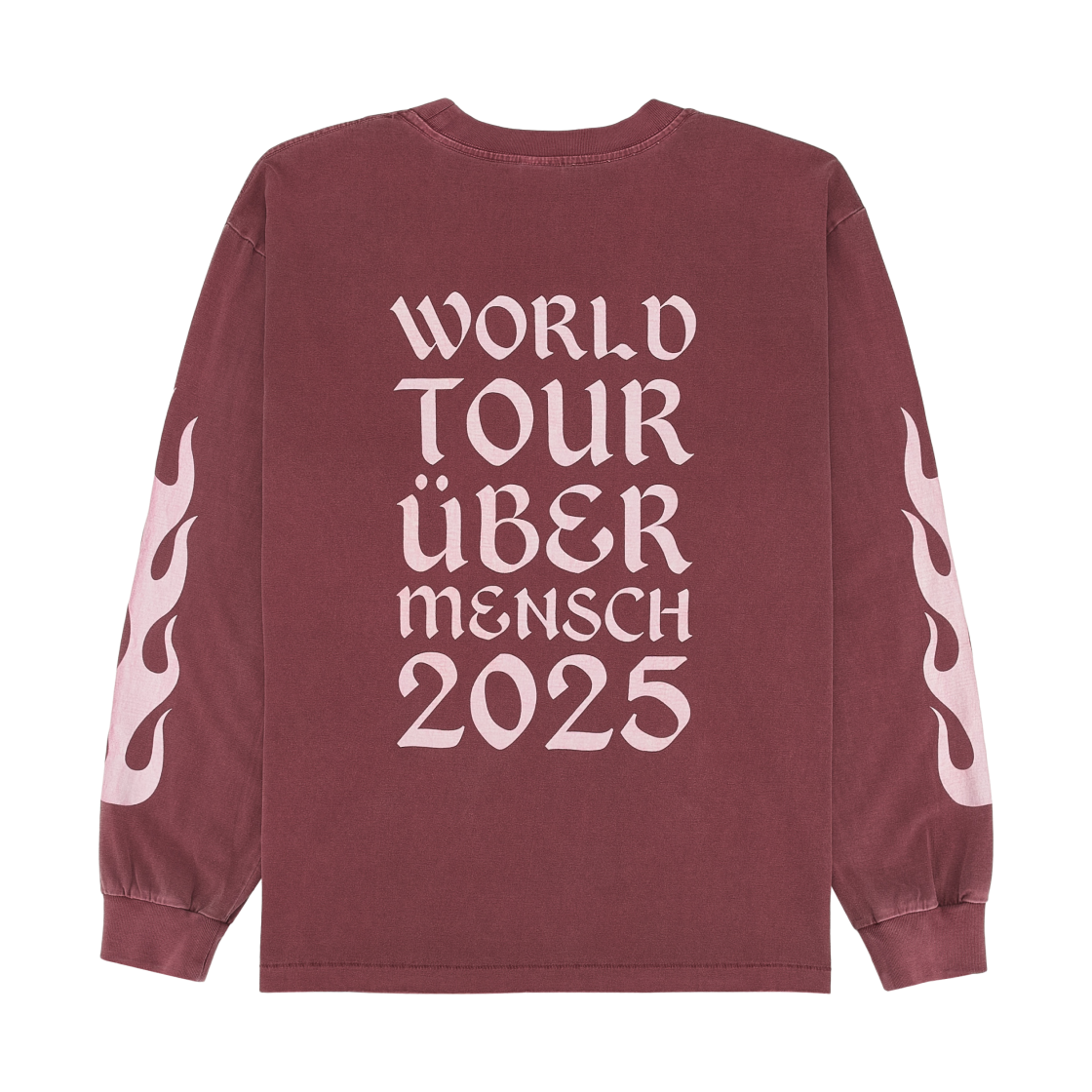 지드래곤 위버멘쉬 롱슬리브 티셔츠 버건디(G-DRAGON Ubermensch Long Sleeved T-Shirts Burgundy) - 2