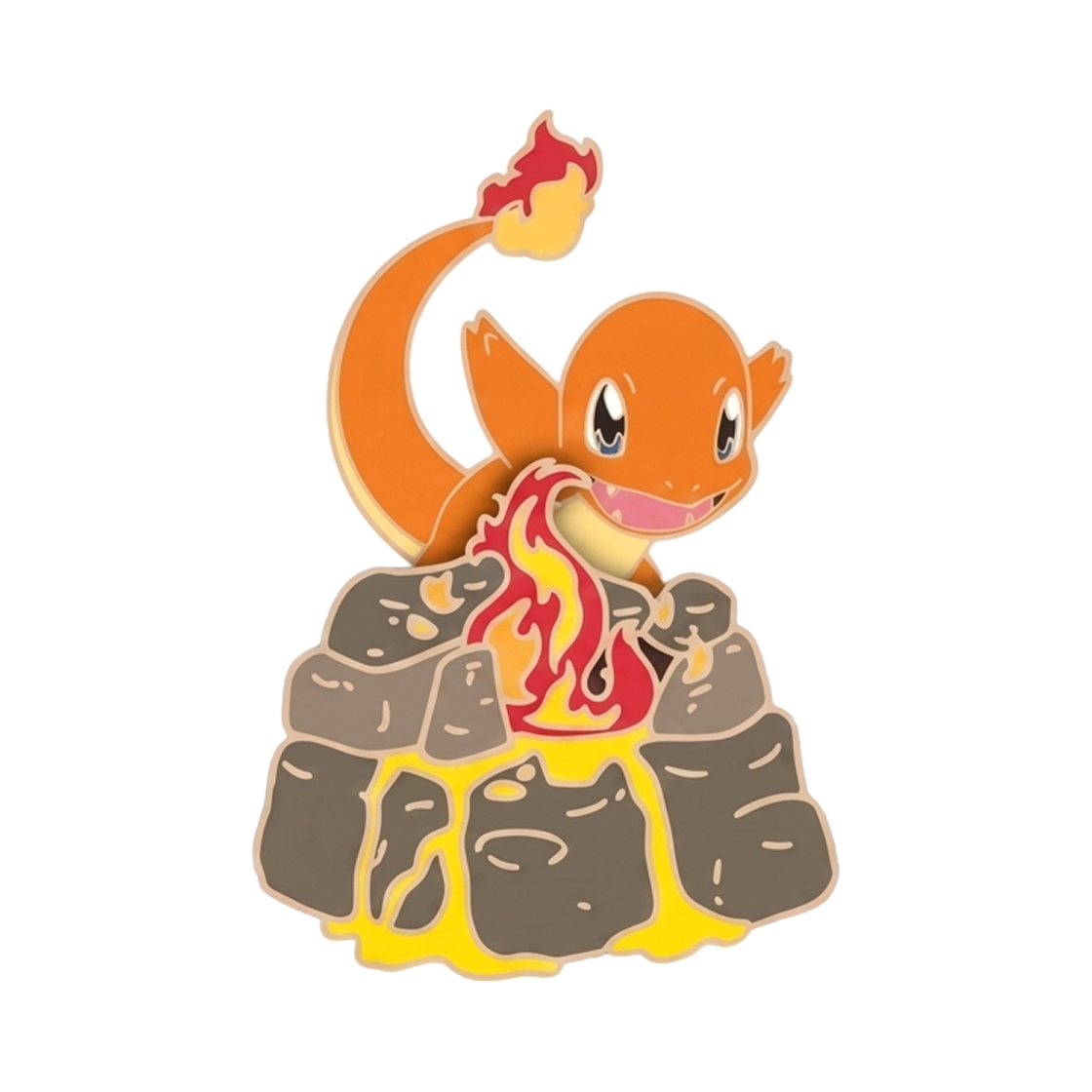 포켓몬 x 이삭토스트 메탈 뱃지 파이리 (개봉)(Pokemon x Isaac Toast Metal Badge Charmander (Opened))