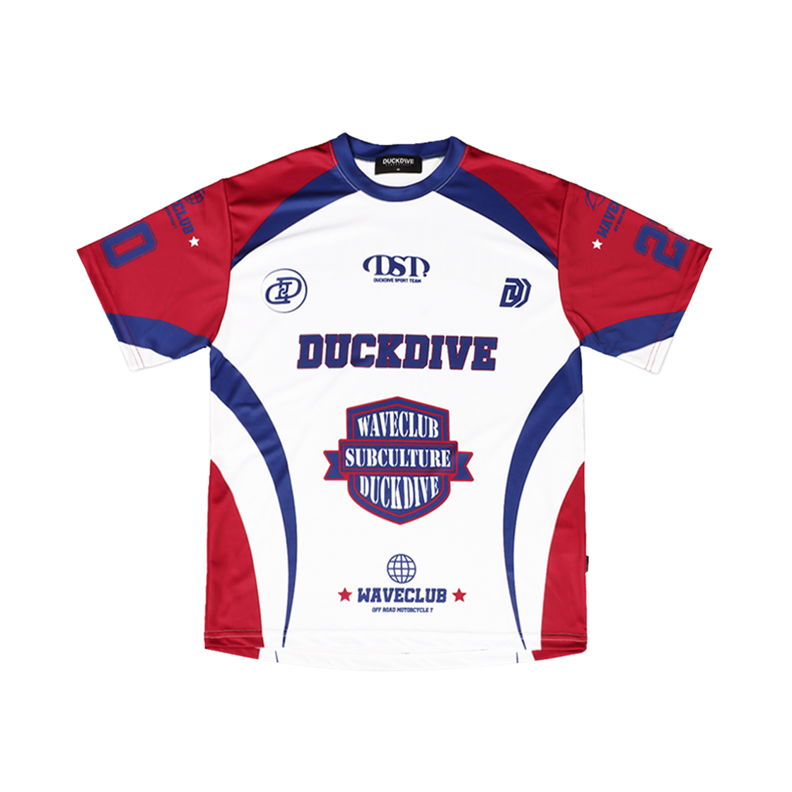 DKDV23SST001RD DUCKDIVE Offroad Mesh Short Sleeve Red