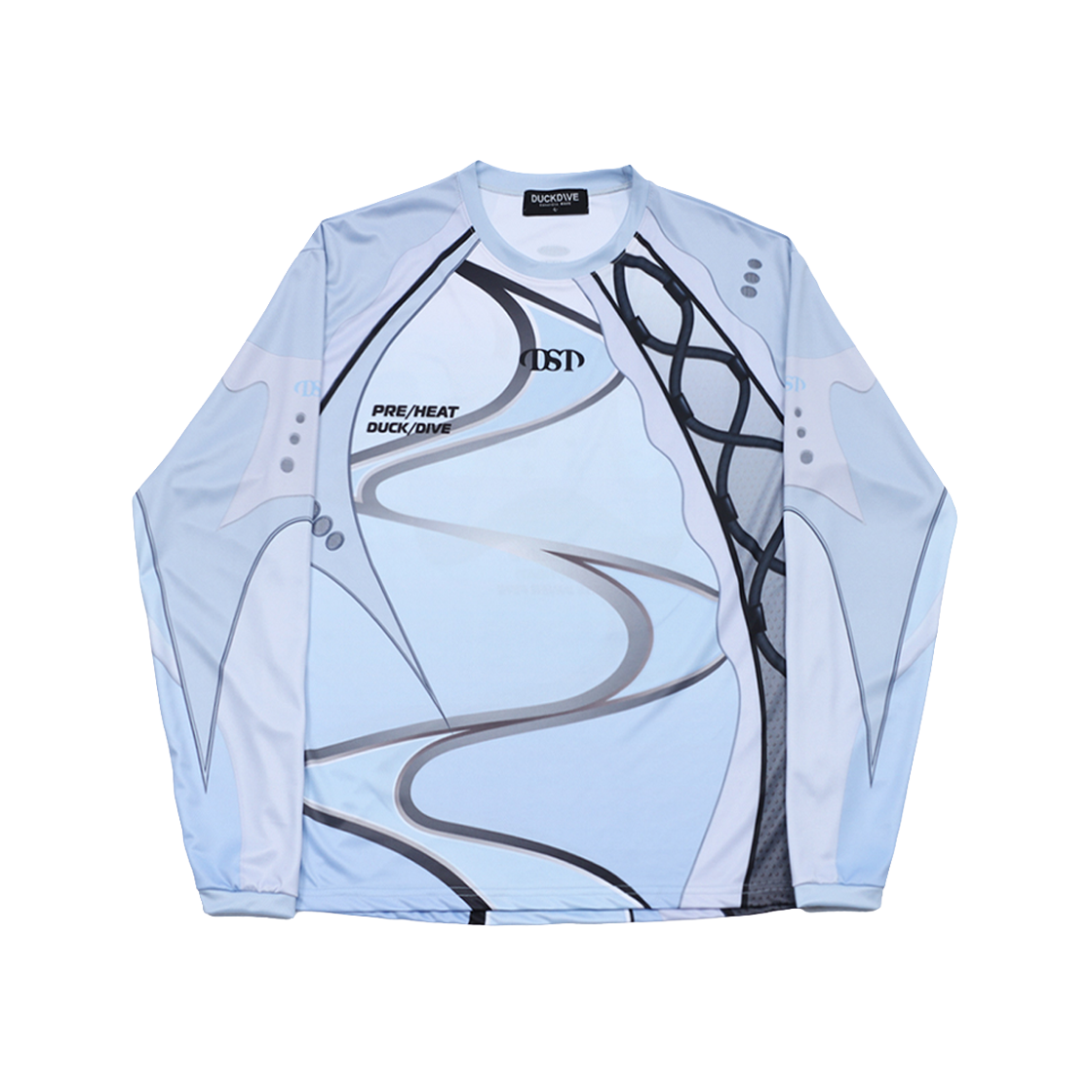 덕다이브 헬릭스 플로우 져지 롱슬리브 그레이(DUCKDIVE Helix Flow Jersey Long Sleeve Gray) - 1