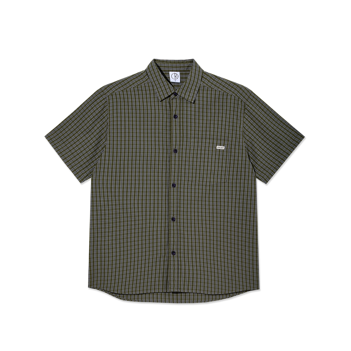 P000BLQC Polar Skate Co. Mitchell Shirt Black/Green