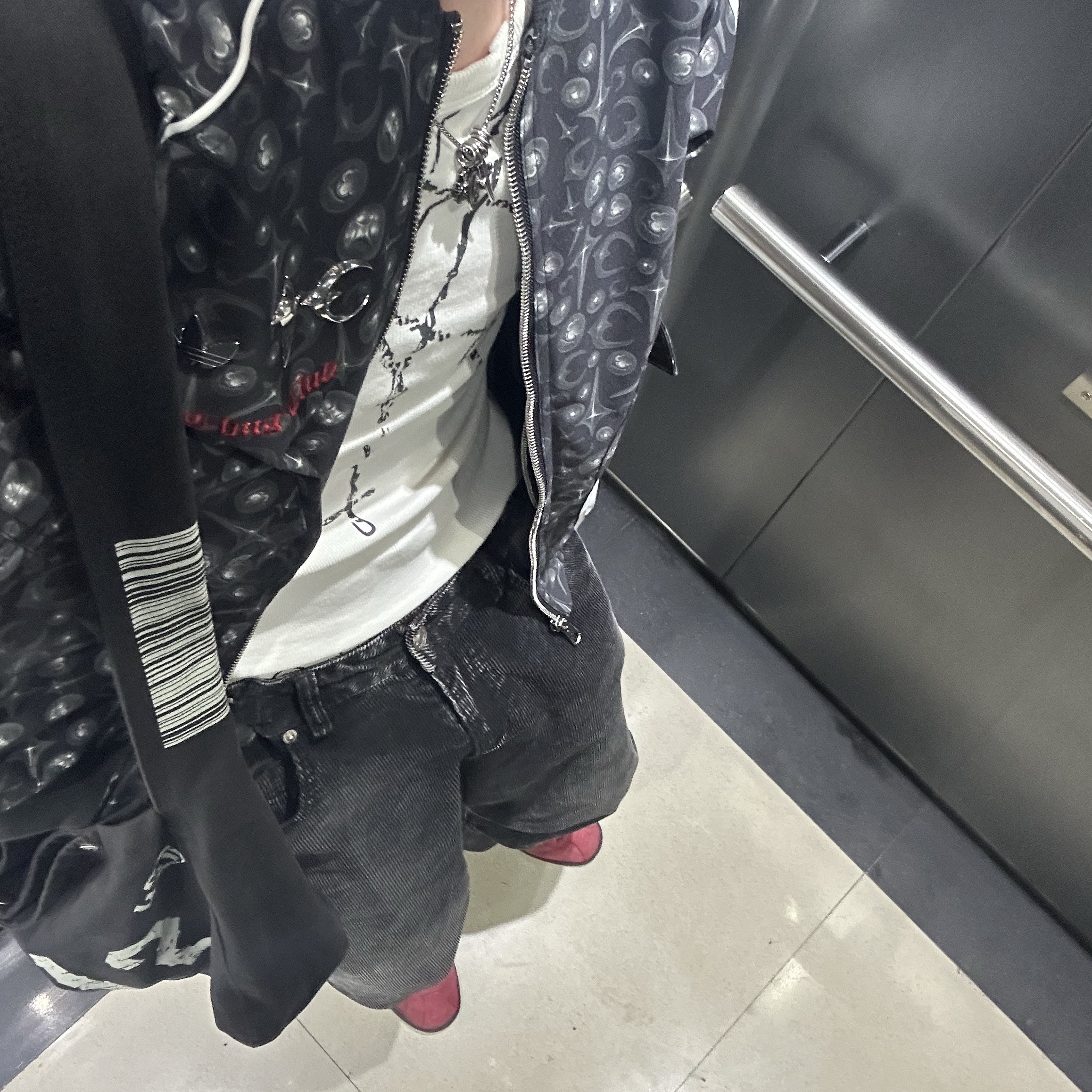 Adidas x Thug Club Superstar Jacket Black White - KR Sizing 착용 스타일