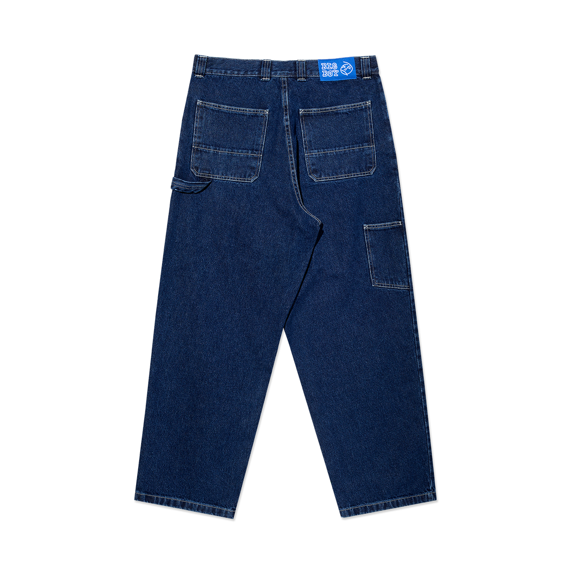 폴라스케이트 빅보이 워크팬츠 다크 블루/화이트 스티치(Polar Skate Co. Big Boy Work Pants Dark Blue w/ White Stitching) - 2