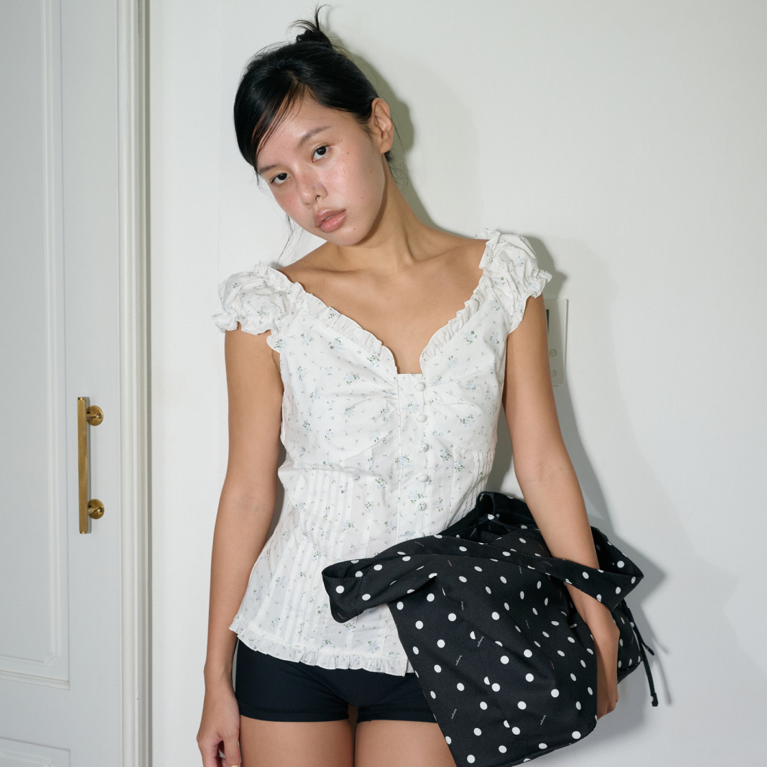 라츠유 에이프릴 블로썸 레이스 탑 아이보리(LOTS YOU April Blossom Lace Top Ivory) - 5