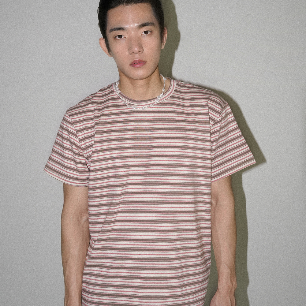 디아더생츄어리 NRNL ST 반팔 티셔츠 데일리 레드(THE ATHER SANCTUARY NRNL Stripe SS Tee Daily Red) - 6
