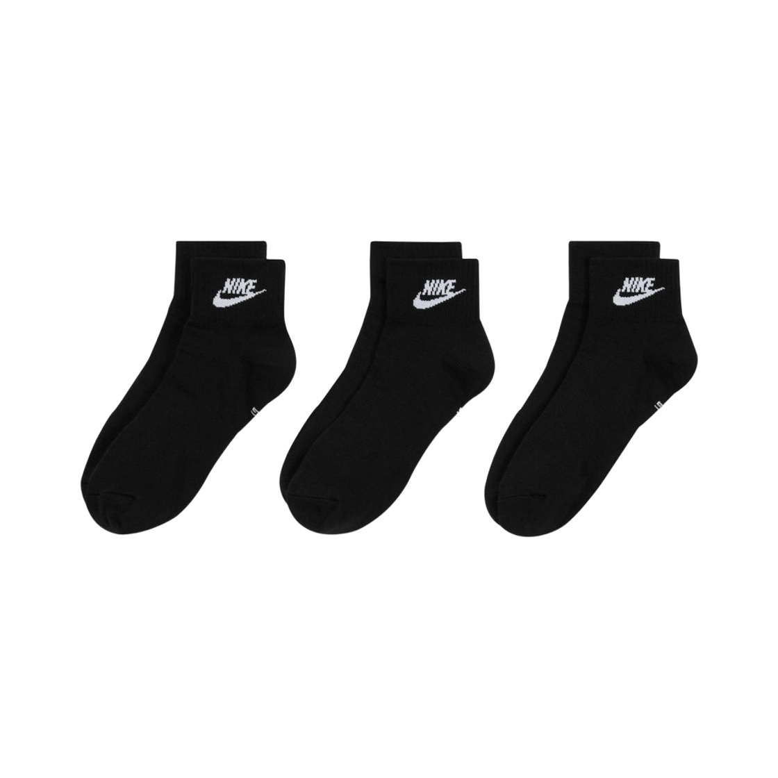 DX5074-010 Nike Everyday Essential Ankle Socks Black (3 Pack/Korean Ver.)