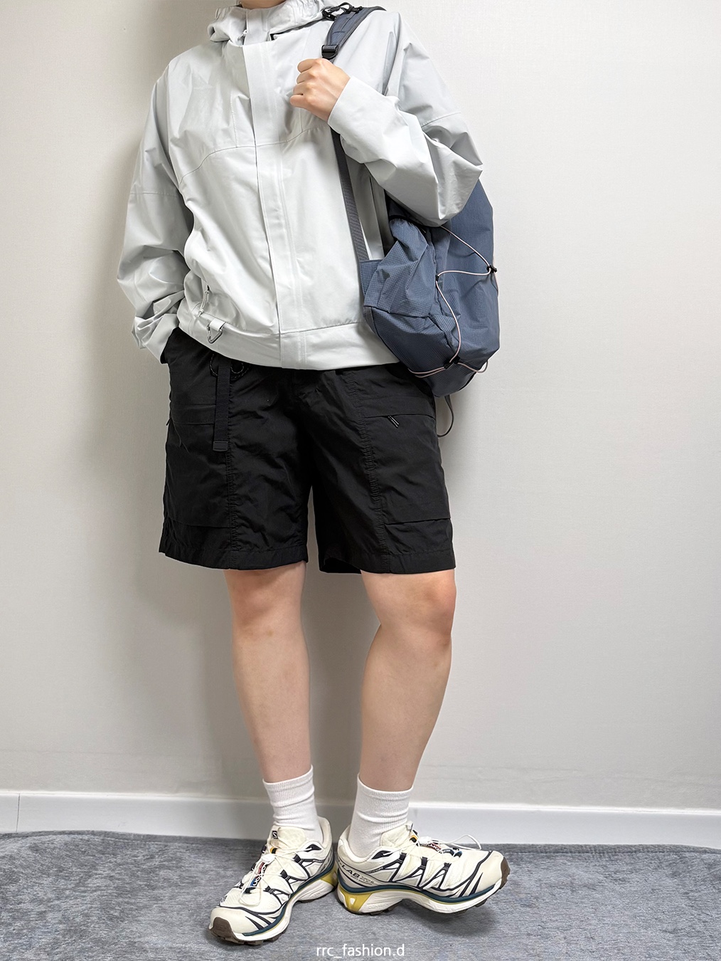 [KREAM 단독] MAZIUNTITLED Roam Pack Dusty Blue, Nike ACG Storm-Fit ADV Cascade Rains Full Zip Jacket Photon Dust - Asia 착용 스타일 - 2