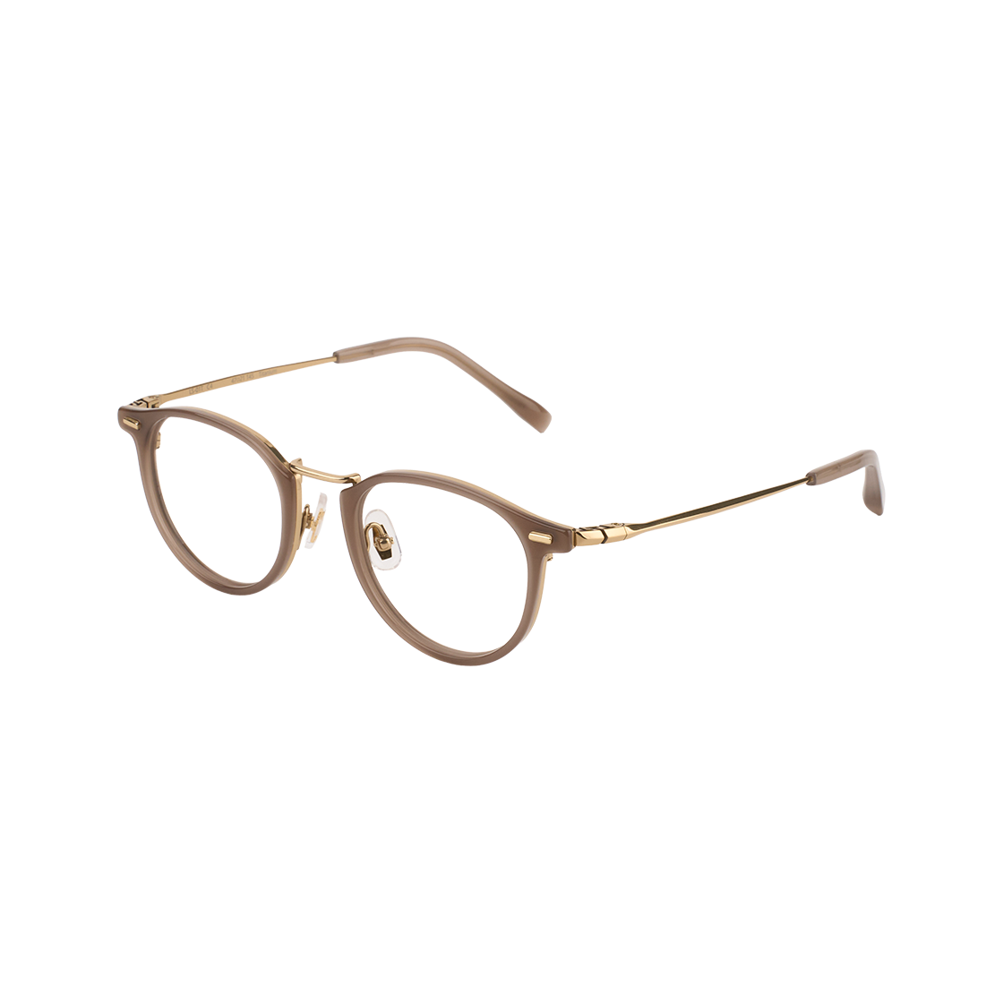 테츠오아이웨어 Ls-01t 콤비테 C4 머드 & 라이트 골드(TETSUO EYEWEAR Ls-01t C4 Mud & Light gold) - 2