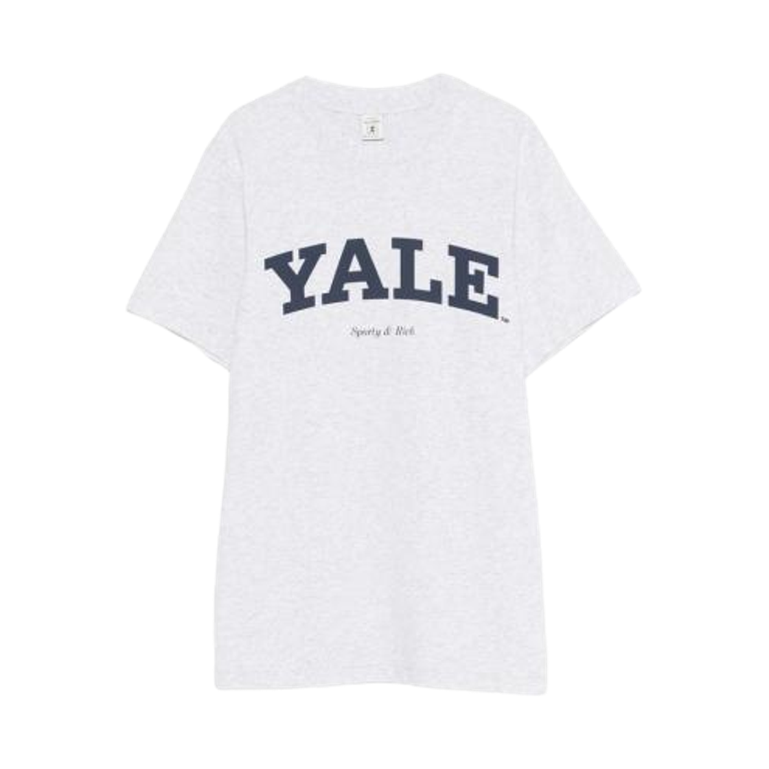TO043611678GY Sporty & Rich Yale T-Shirt Heather Grey