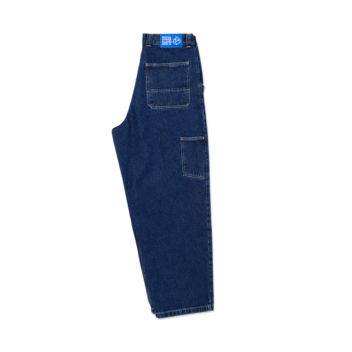 폴라스케이트 빅보이 워크팬츠 다크 블루/화이트 스티치(Polar Skate Co. Big Boy Work Pants Dark Blue w/ White Stitching) - 3