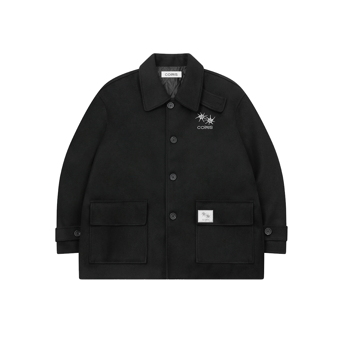 코이리스 어빈 누빔 하프 코트 남녀공용 블랙(Coiris Urbin Half Coat Unisex Black)