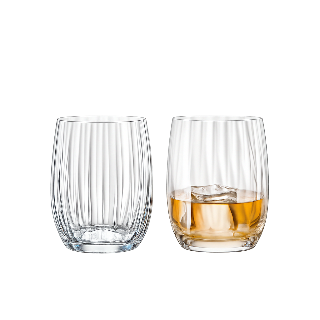 크리스탈렉스 워터폴 언더락 (300ml) 2p(Crystalex Waterfall On-the-Rocks Glass (300ml) 2p Set)