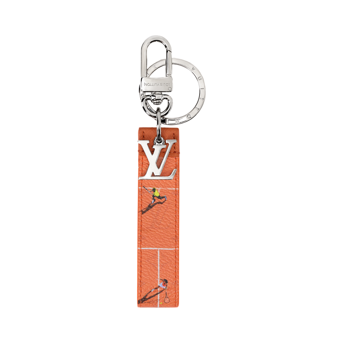 M04281 Louis Vuitton LV Dragonne Sport Key Holder And Bag Charm Orange
