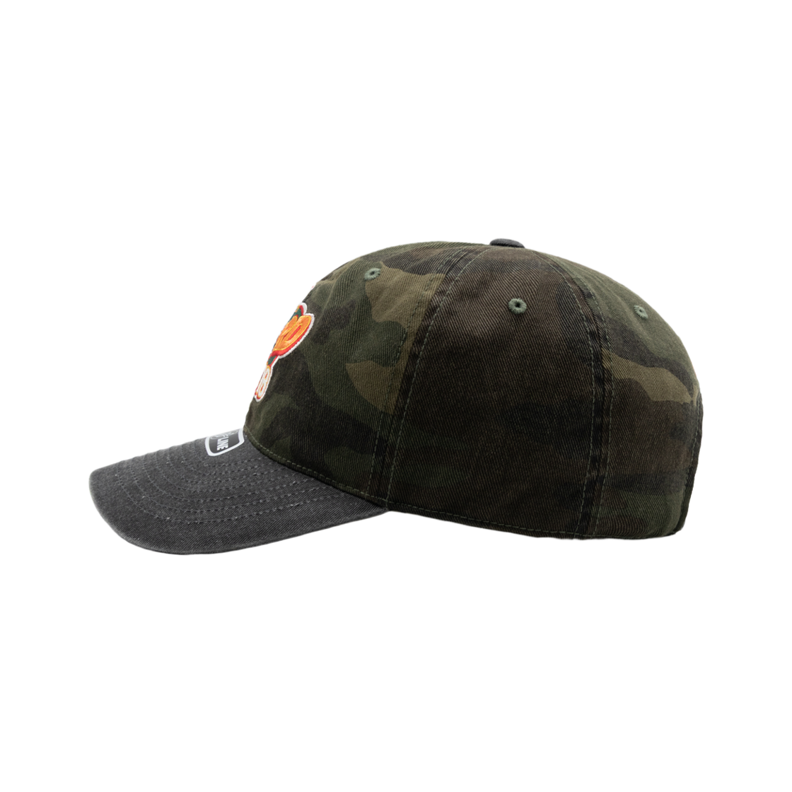 위얼드월드 위얼드 타워 워시드 카모 배색 볼캡(Weird World Weird Tower Washed Camo Color Block Ball Cap) - 3