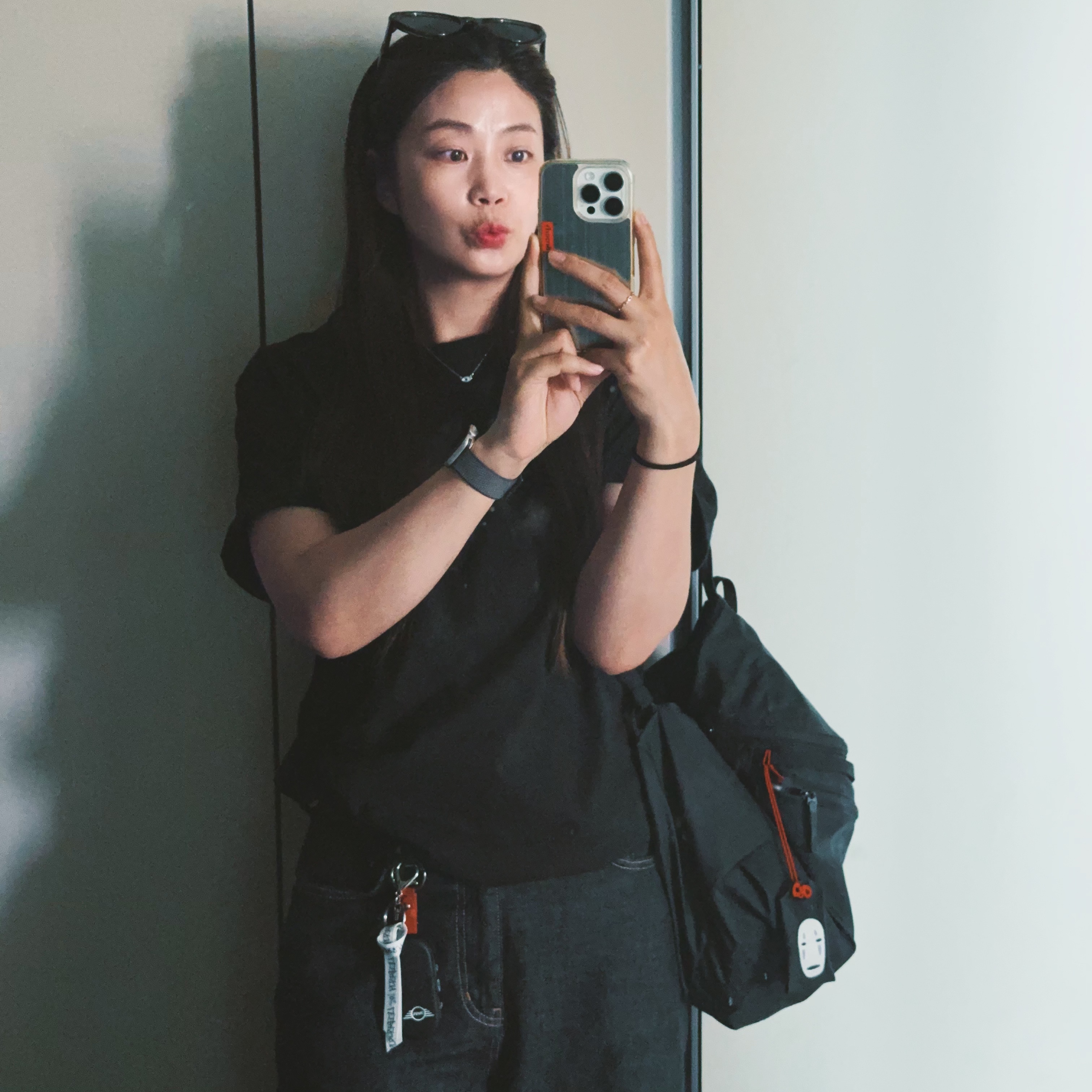Arc'teryx Heliad 15 Backpack Black 착용 스타일 - 1