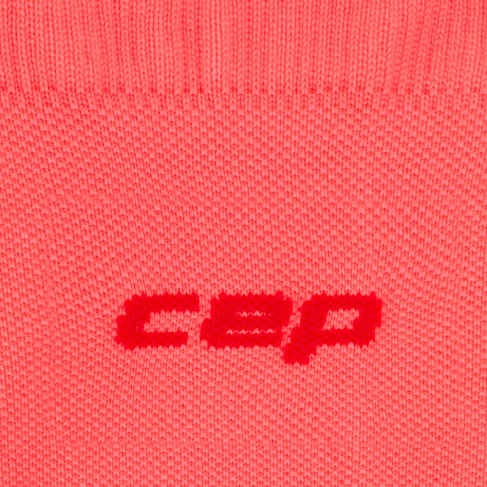 CEP 코어 런 울트라라이트 미드컷 삭스 V4 네온코랄 레드 남성용(CEP Core Run Ultralight Socks Mid Cut V4 Neon Coral Red Men's) - 3