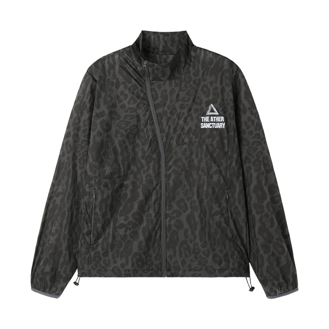 JACKET 002 THE ATHER SANCTUARY Ether Oblique Jacket Leopard