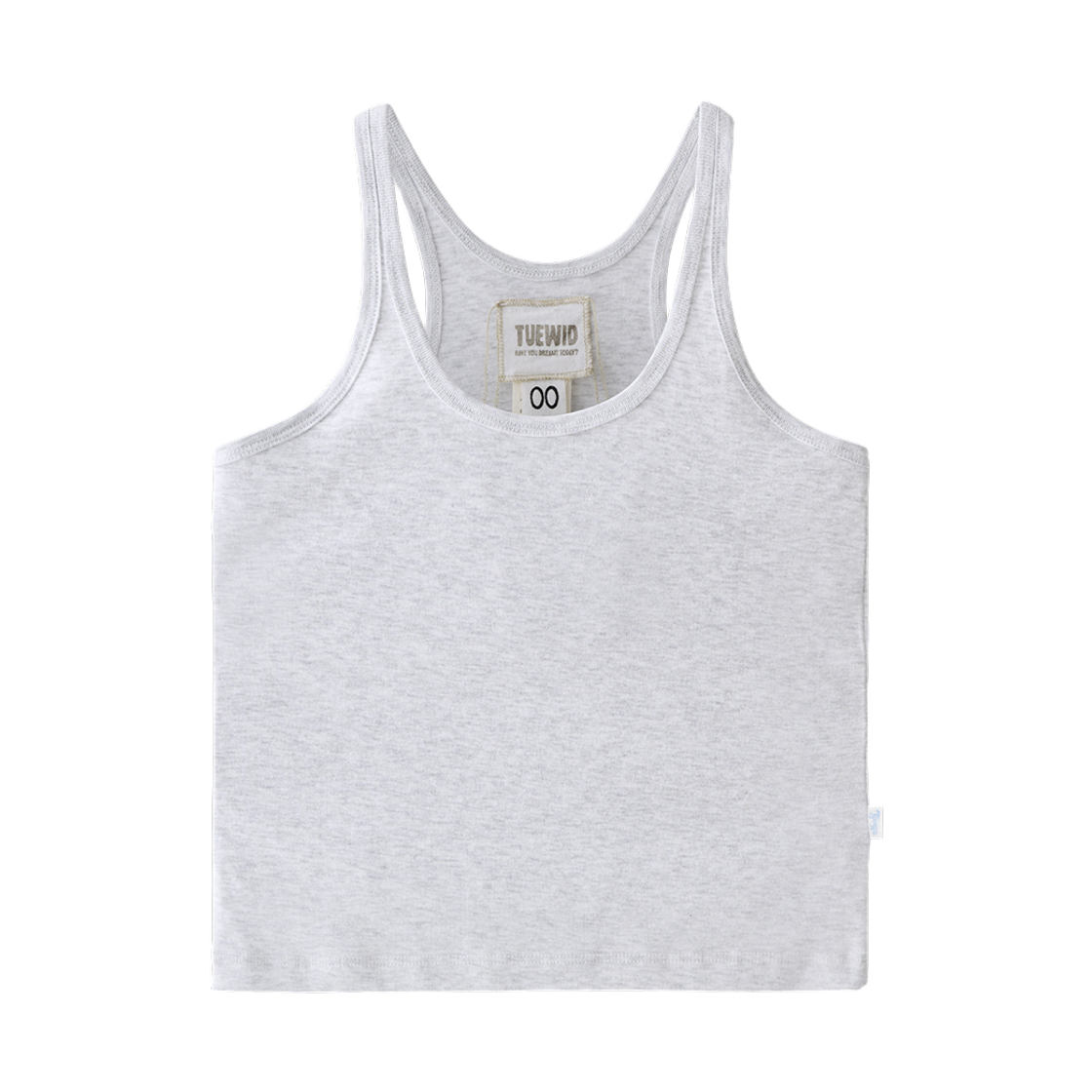 투위드 저지 탱크탑나시 라이트그레이 00사이즈(Tuewid Jersey Tank Top Heather Gray 00 Size) - 2