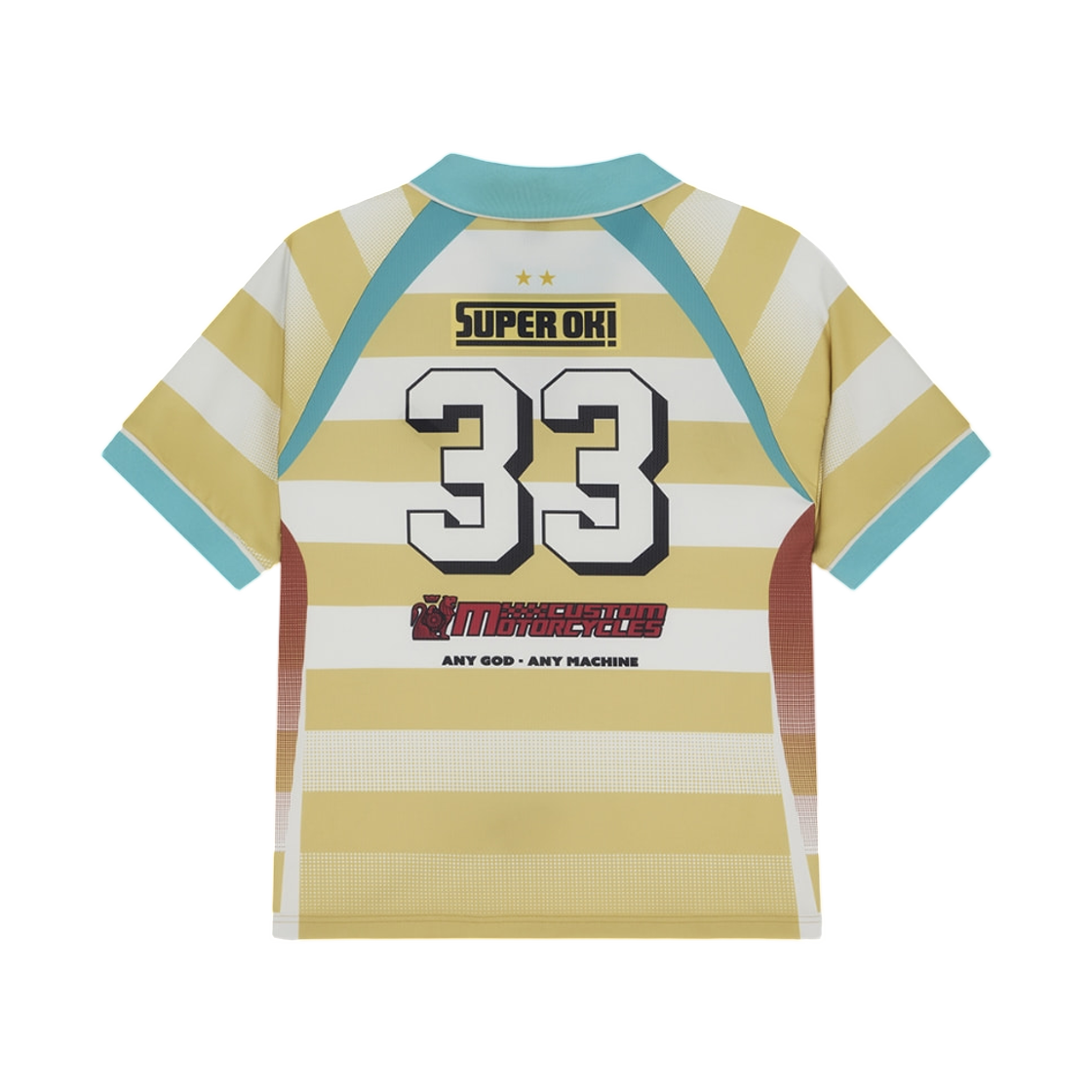 데우스 엑스 마키나 스트라이프 숏슬리브 모토 저지 옐로우(Deus Ex Machina Stripe S/S Moto Jersey Yellow) - 2