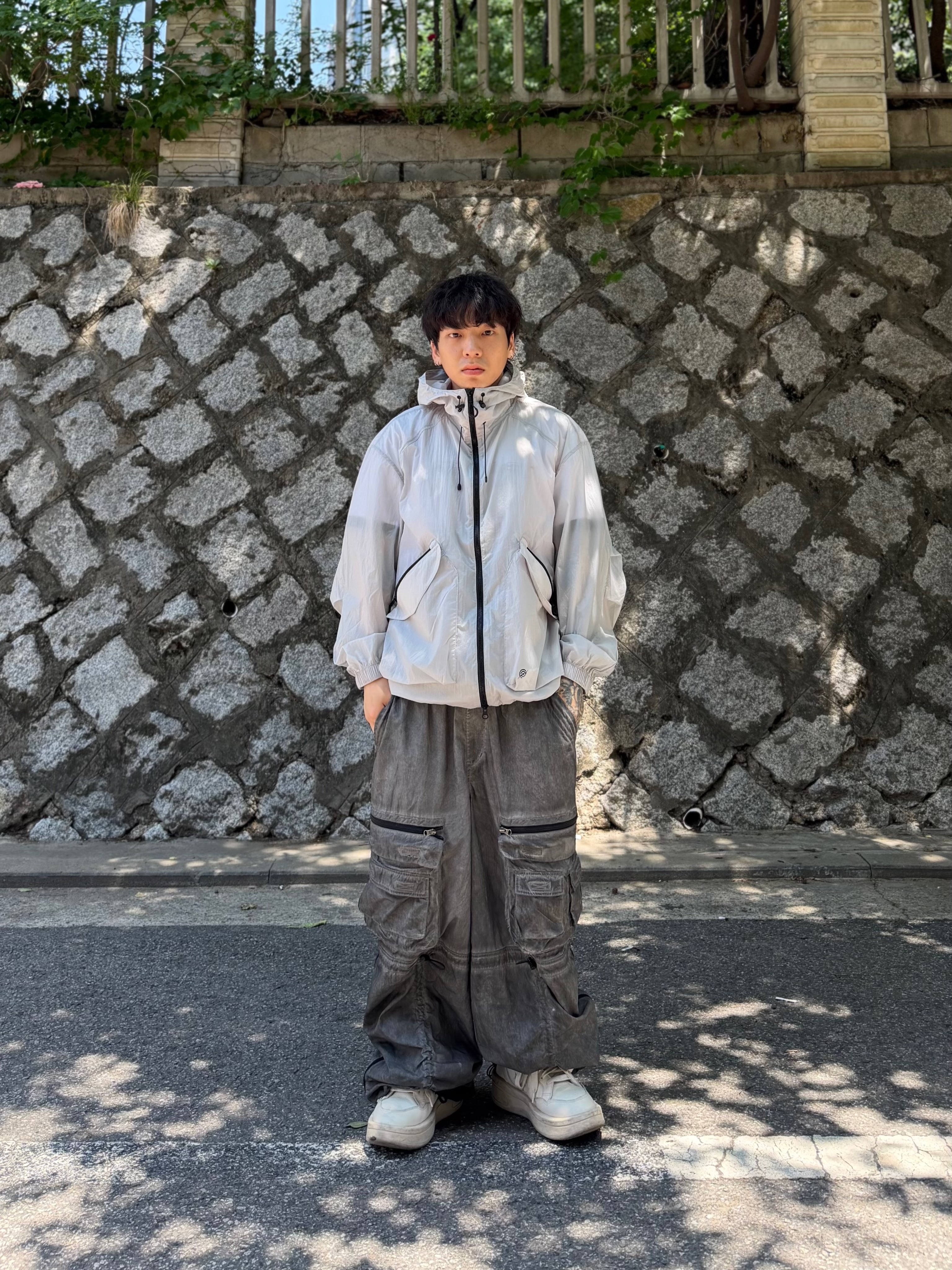 Converse x Drkshdw Turbowpn Egret 착용 스타일 - 2