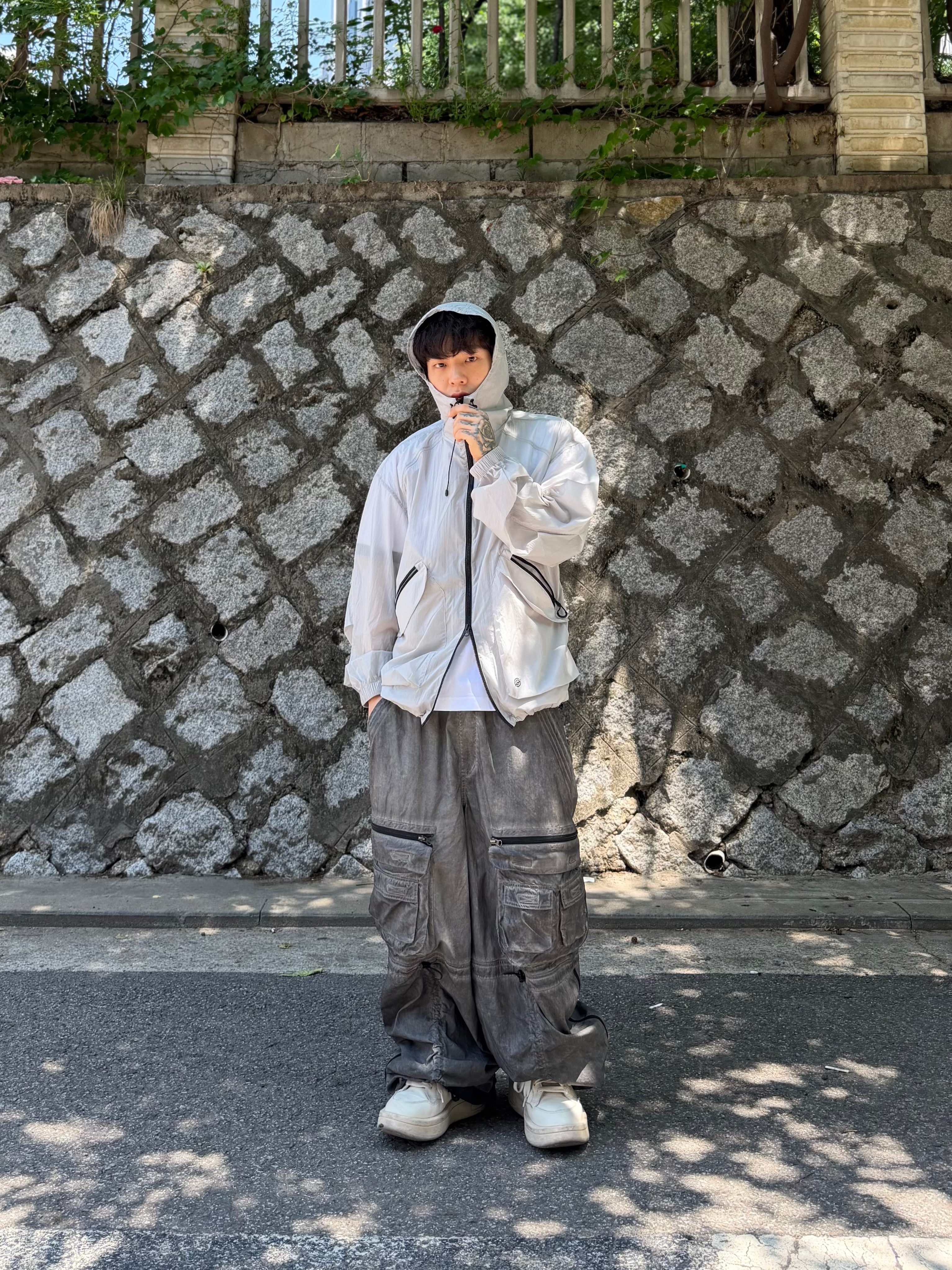 Converse x Drkshdw Turbowpn Egret 착용 스타일 - 4