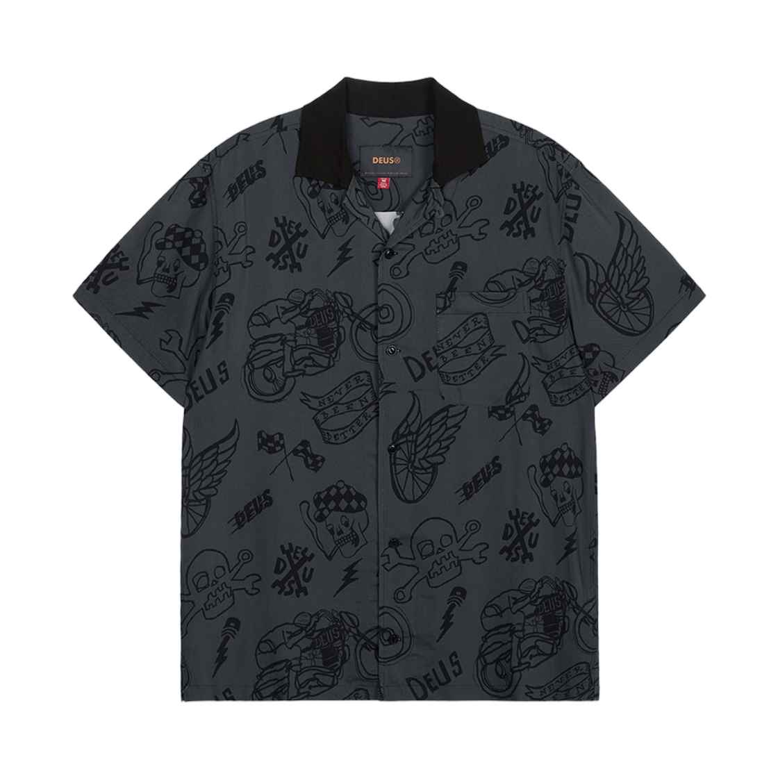 - Deus Ex Machina Doodle S/S Shirt Black