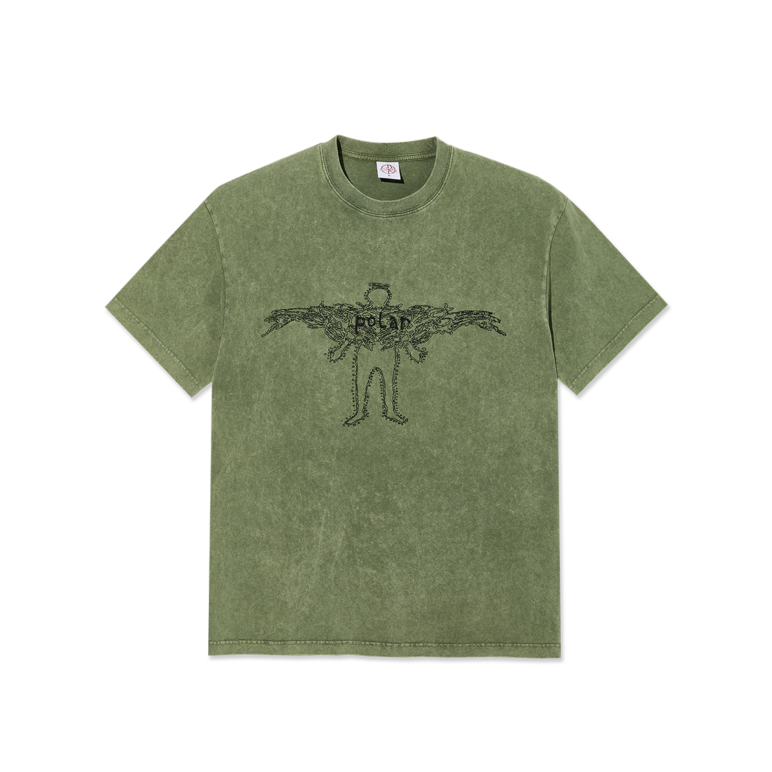 P000BLPV Polar Skate Co. Acid Tee Soul Army Green
