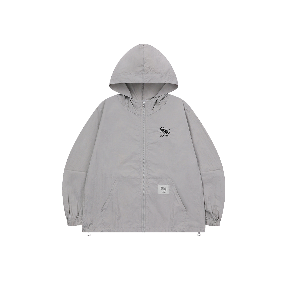 C-P00000GM Coiris Seino Hood Windbreaker Black Light Gray