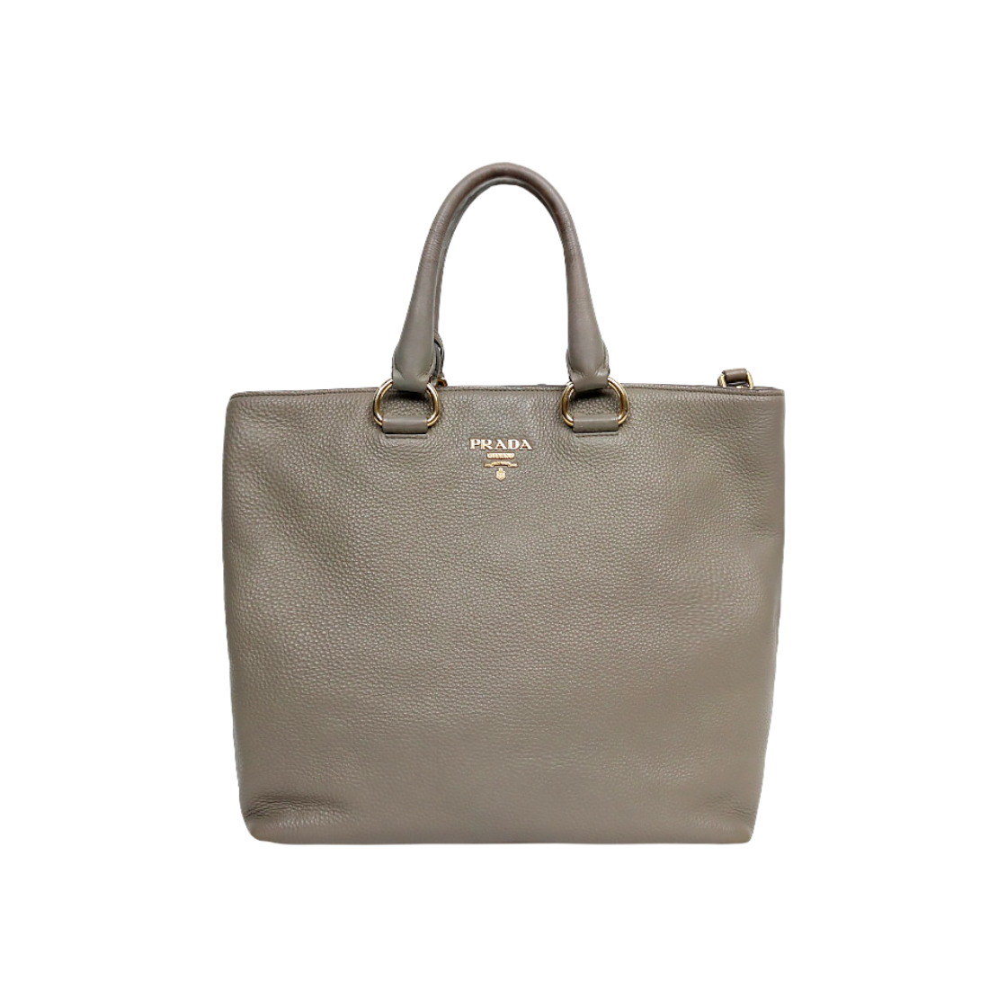 프라다 그레이 비텔로 다이노 2WAY백 C-A58199(Prada Gray Vitello Dino 2-Way Bag C-A58199)