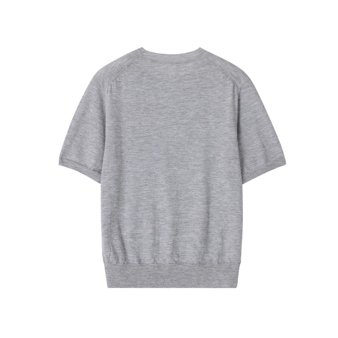 (W) 송지오 티어드롭 라운드넥 니트 멜란지그레이((W) SONGZIO Teardrop Round Neck Knit Melange Grey) - 2